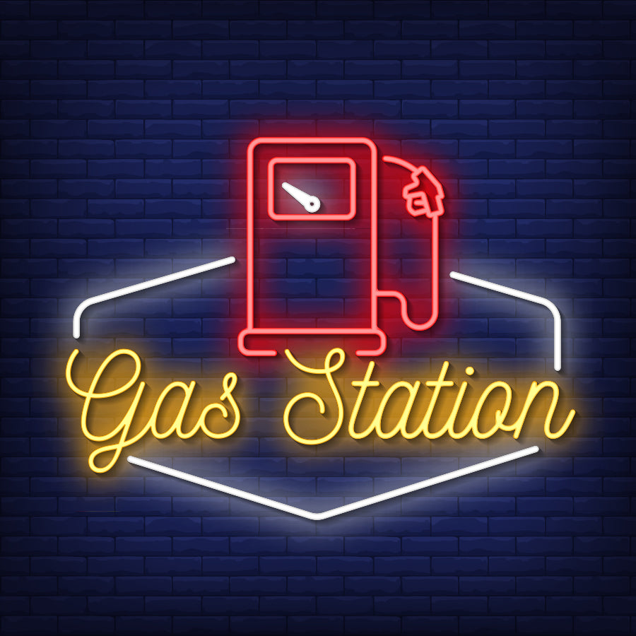 "Mobil Oil Gas" Neon Sign
