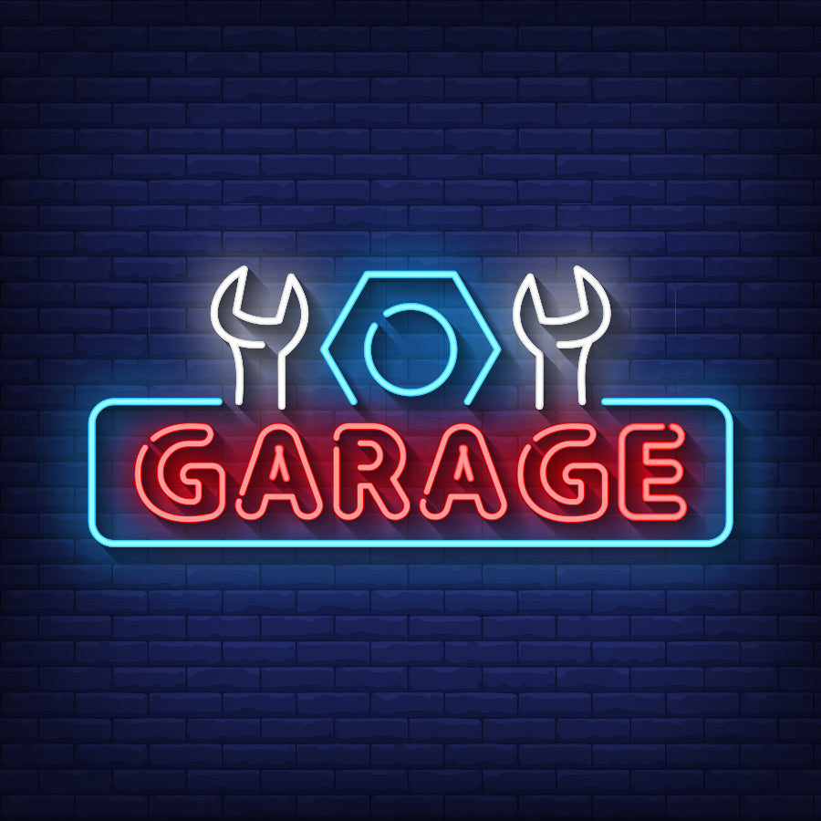 Pop Art Garage Neon Sign