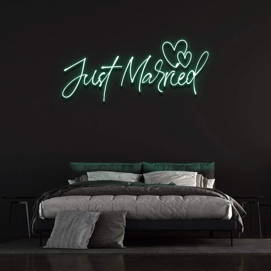 Just Married Ice Green Sign Canada