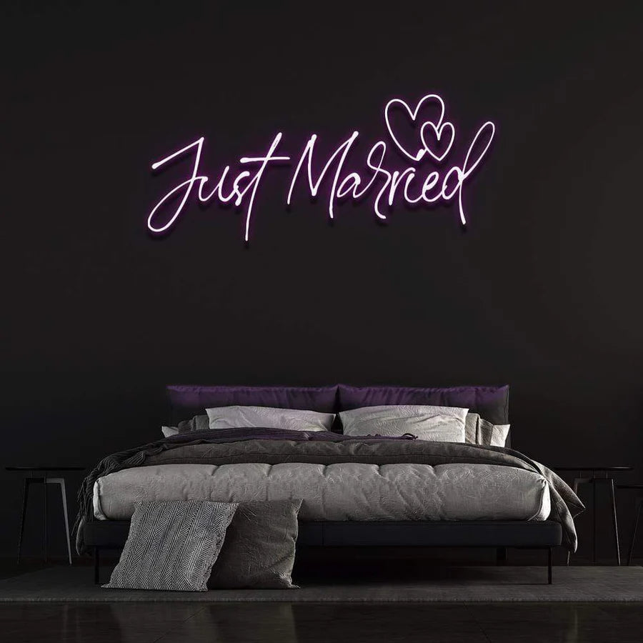 Just Married Purple Sign Canada