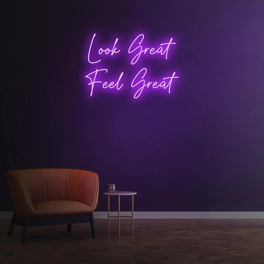 Look Great Feel Great Purple Light