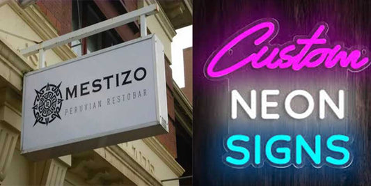 Traditional Signage Vs LED Neon Signage: How to Use Both Effectively for Your Business