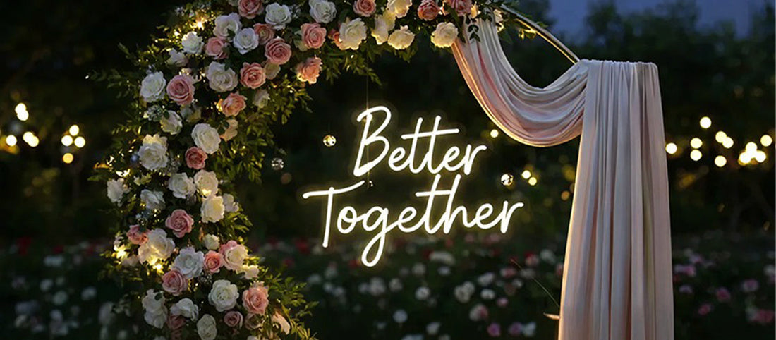 8 Unique Places to Put a Neon Sign at Your Wedding Venue