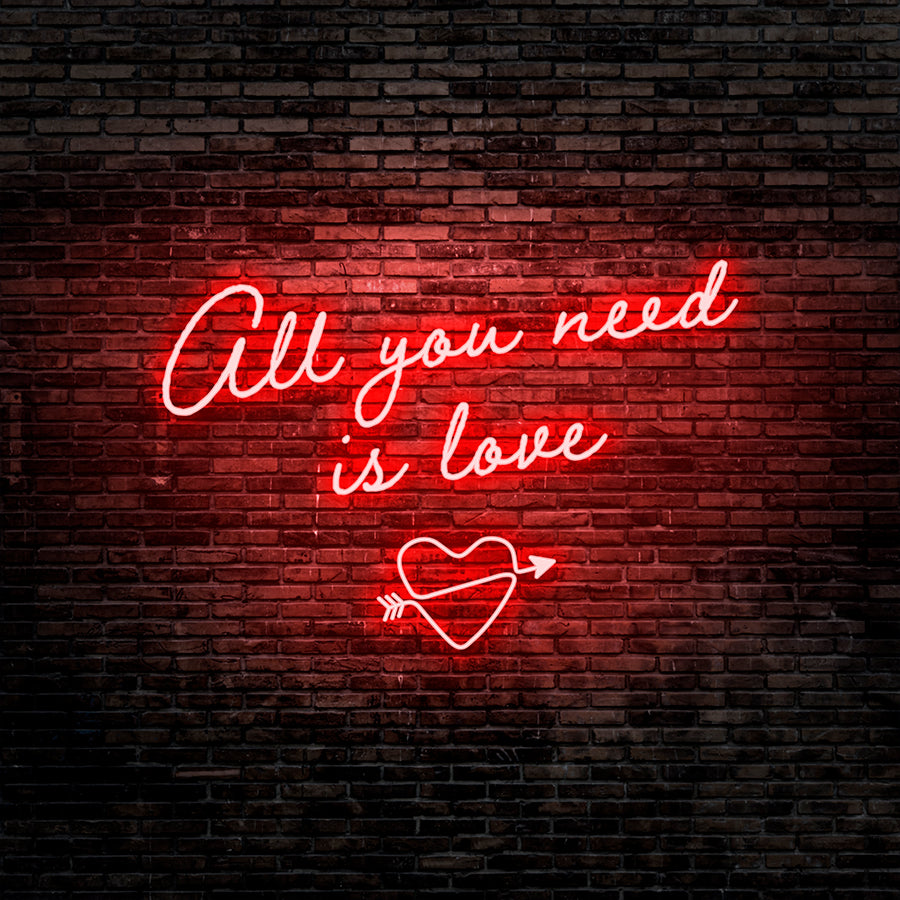 "All You Need is Love" Neon Sign