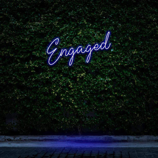 "ENGAGED" NEON SIGN