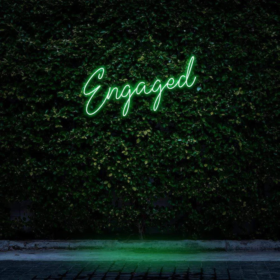 "ENGAGED" NEON SIGN