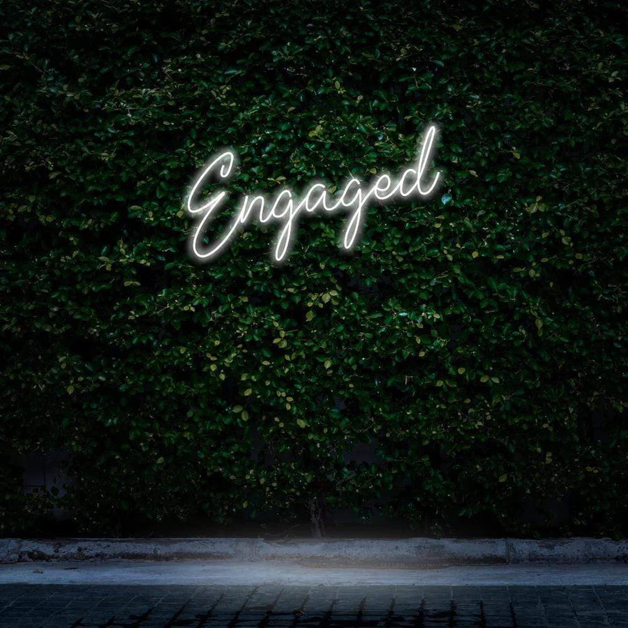 "ENGAGED" NEON SIGN