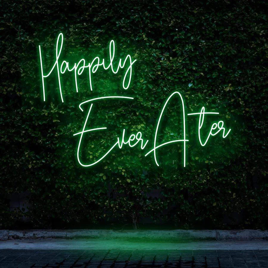 "HAPPILY EVER AFTER" NEON SIGN