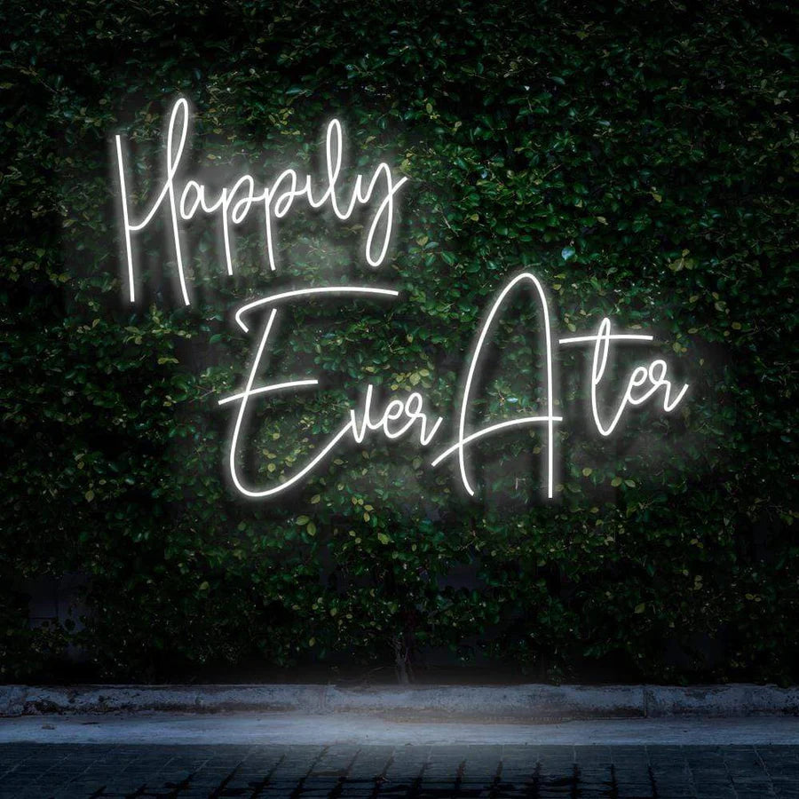 "HAPPILY EVER AFTER" NEON SIGN