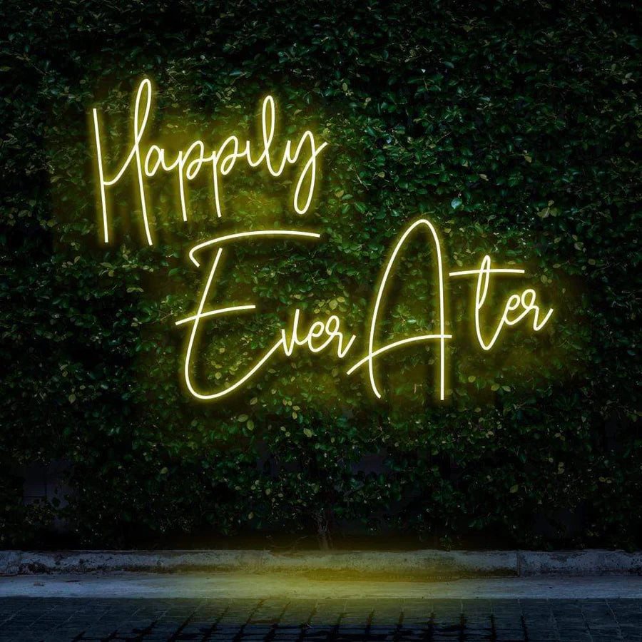 "HAPPILY EVER AFTER" NEON SIGN