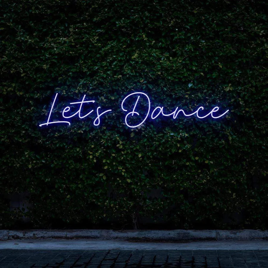 "LET'S DANCE" NEON SIGN