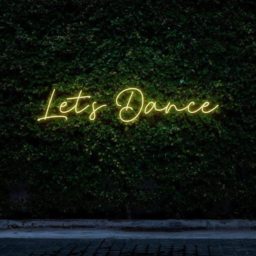 "LET'S DANCE" NEON SIGN