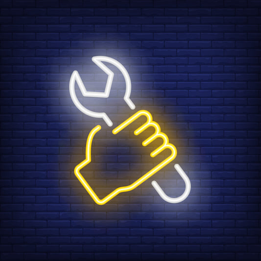 Mechanic's Paradise Neon Sign