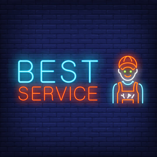 Vintage Garage Doors Neon Sign