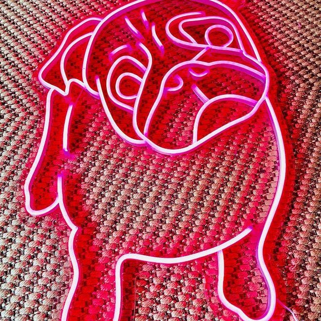 CUTIE -THE PUG NEON SIGN