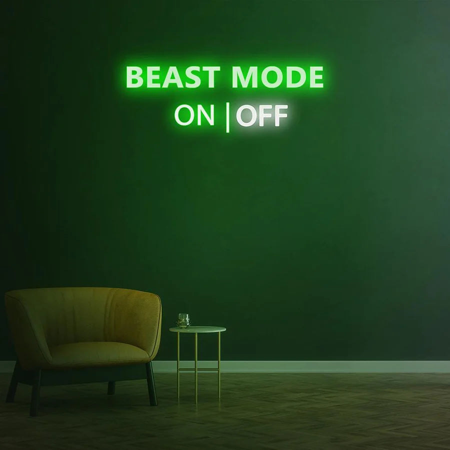 BEAST MODE ACTIVATED NEON SIGN – Custom Neon Solutions