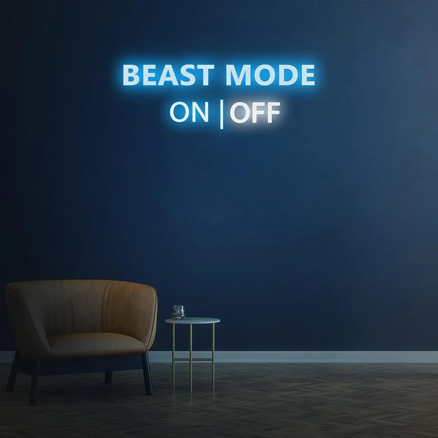 BEAST MODE ACTIVATED NEON SIGN