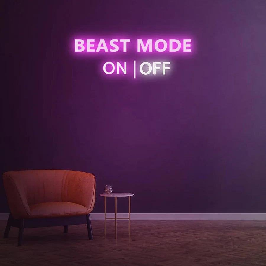 BEAST MODE ACTIVATED NEON SIGN