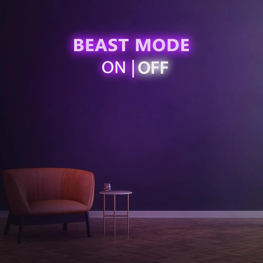 BEAST MODE ACTIVATED NEON SIGN – Custom Neon Solutions