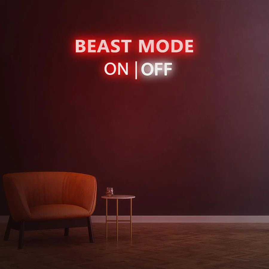 BEAST MODE ACTIVATED NEON SIGN