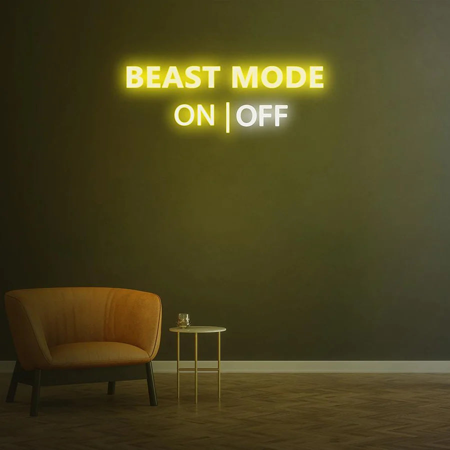 BEAST MODE ACTIVATED NEON SIGN